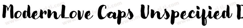 ModernLove Caps Unspecified Didact字体转换
